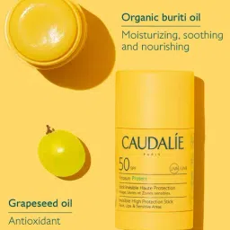 CAUDALIE Paris Vinosun Protect Invisible UVA and UVB High Protection Stick SPF 50 - 15 gm image 2