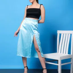 Cation Blue A-Line Skirt image 1