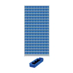 Universal UMASU26 White & Blue 8 Shelves 21 Bins Storage Rack-picture-28