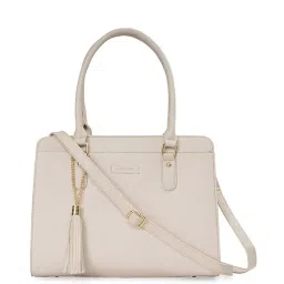 Sugarush Amina Beige PU Solid Handbag image 1