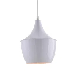 Homesake Pear Shade White Metal Vintage Pendant Light - Set of 2 (Bulb not included) image 2