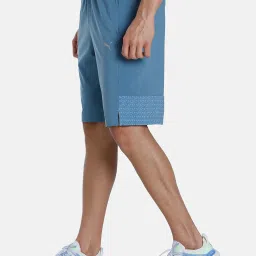 Puma Blue Regular Fit Printed Sports Shorts image 3