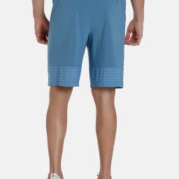 Puma Blue Regular Fit Printed Sports Shorts image 2