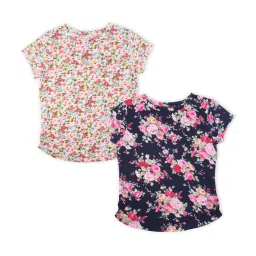 Cutecumber Kids Multicolor Floral Print T-Shirt image 1