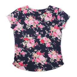 Cutecumber Kids Multicolor Floral Print T-Shirt image 2