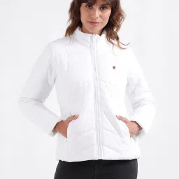 Iconic White Quilted Jacket image 1