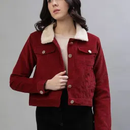 Iconic Red Regular Fit Jacket image 1