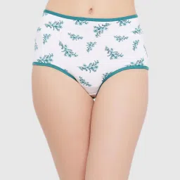 Clovia White Floral Print Panty image 1