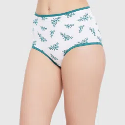Clovia White Floral Print Panty image 3