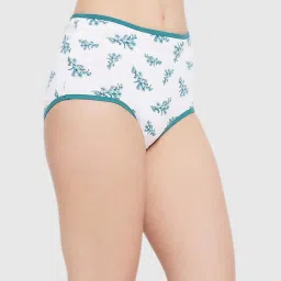 Clovia White Floral Print Panty image 4