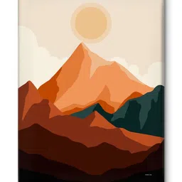 Myntra Elegant Homes Orange Canvas Other Wall Paintings image 5