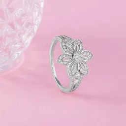 GIVA 925 Sterling Silver Flower Of The Field Ring Fixed Size For Women image 1