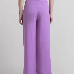 FableStreet Lilac Regular Fit Pants image 2
