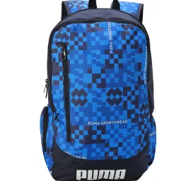 Puma Blue Cadence Printed Backpack image 1