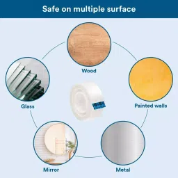 Scotch Damage Free Mounting and Decor Wall Safe Tape White 1.9 cm Width 16.5 m Length Plastic for Wall, (Pack of 30 Pcs) image 4