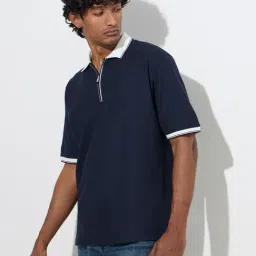 WES Casuals by Westside Navy Relaxed-Fit Polo T-Shirt-picture-40