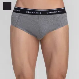 Giordano Grey & Black Briefs - Pack of 2 image 1