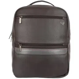 Baggit Brown PU Solid Backpack image 1
