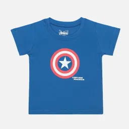 Bodycare Kids Royal Blue Cotton Printed T-Shirt image 1