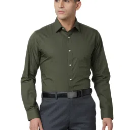 Raymond Green Cotton Classic Fit Shirts image 1