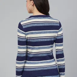 Cayman Blue & White Striped Pullover image 2