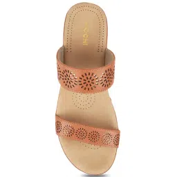 Mochi Women's Tan Casual Wedges image 3