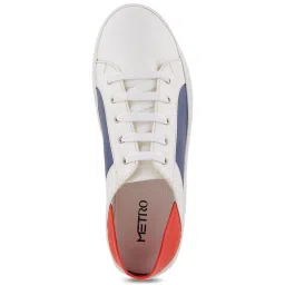 Metro Women's White Casual Sneakers image 3