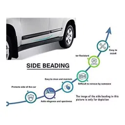 Auto Pearl Car Side Beading Compatible For Maruti Suzuki Baleno New (Set of 4) image 3