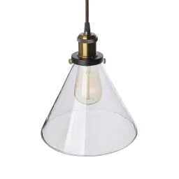 Homesake 3-Lights Round Cluster Black Metal Modern Glass Cone Pendant Light - Set of 1 image 3