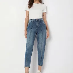 Vero Moda Light Blue Cotton Straight Fit Jeans image 4