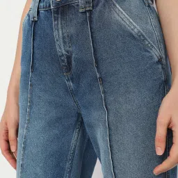 Vero Moda Light Blue Cotton Straight Fit Jeans image 5