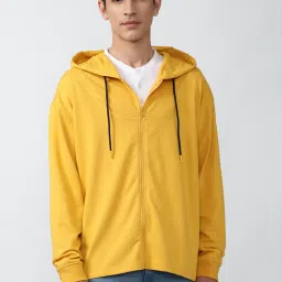 Forever 21 Yellow Regular Fit Hooded Sweatshirt image 1