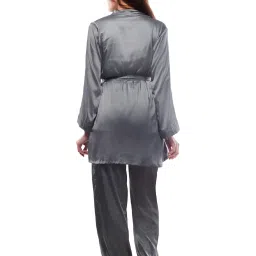 Miss Chase Grey Full Sleeves Robe image 2