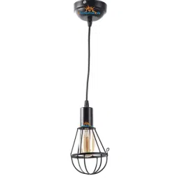 DecorativeRay Black Iron Hanging Light - Set of 1 image 4