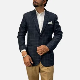 GARGIAN Master Cut Men Black Solid Slim-Fit Single Breasted Suit-picture-21