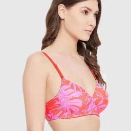 Clovia Multicolor Floral Print Padded Bra image 4