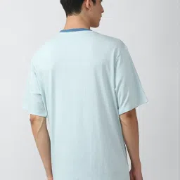 Forever 21 Blue Regular Fit Printed T-Shirt image 2