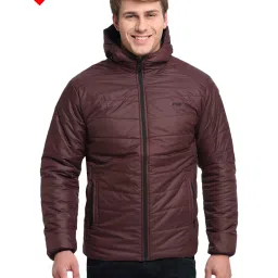 Cantabil Wine & Black Full Sleeves Reversible Jacket image 1