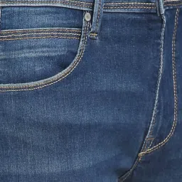 Pepe Jeans Dark Blue Distressed Lightly Washed Regular Fit Jeans image 4