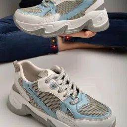 Shoetopia Kids Grey & White Casual Sneakers-picture-41