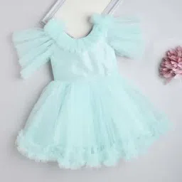 The Magic Wand Kids Green Regular Fit Dress-picture-24