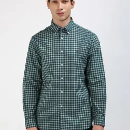 TOMMY HILFIGER Green Cotton Regular fit Checks Shirt-picture-25