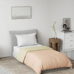 DDecor Spectrum Pink & Beige Reversible AC Room 180 GSM Cotton Single Bed Quilt-picture-12