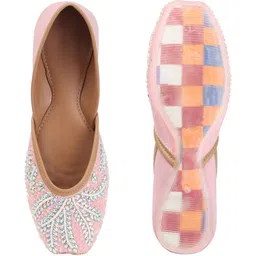 SIRDENILL Women Embellished Ethnic Mojaris Flats image 5