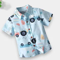 BAESD Boys Classic Floral Printed Casual Shirt image 3