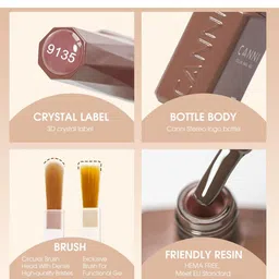 CANNI Color Nail Gel UV LED Long Lasting Nail Polish 9ml - Shade 9137 image 3