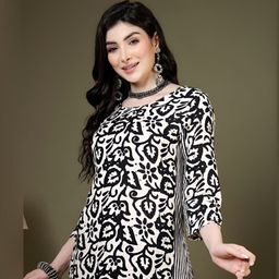 Anouk Rustic Ethnic Motifs Printed Round Neck Straight Kurta With Palazzos-picture-46