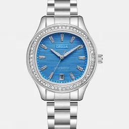 ORSGA Women Dial & Stainless Steel Bracelet Style Straps Analogue Watch 9963L-OPALINE-SILVER-BLUE-picture-27