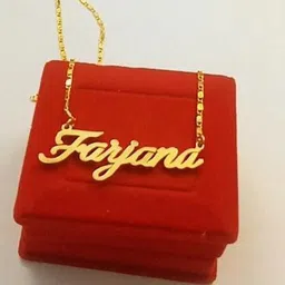 SR Export Gold-Plated Farjana Name Pendant Necklace-picture-40