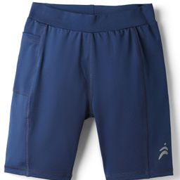 Pine Active Super Stretch Solid Athletic Shorts - Navy Blue-picture-25